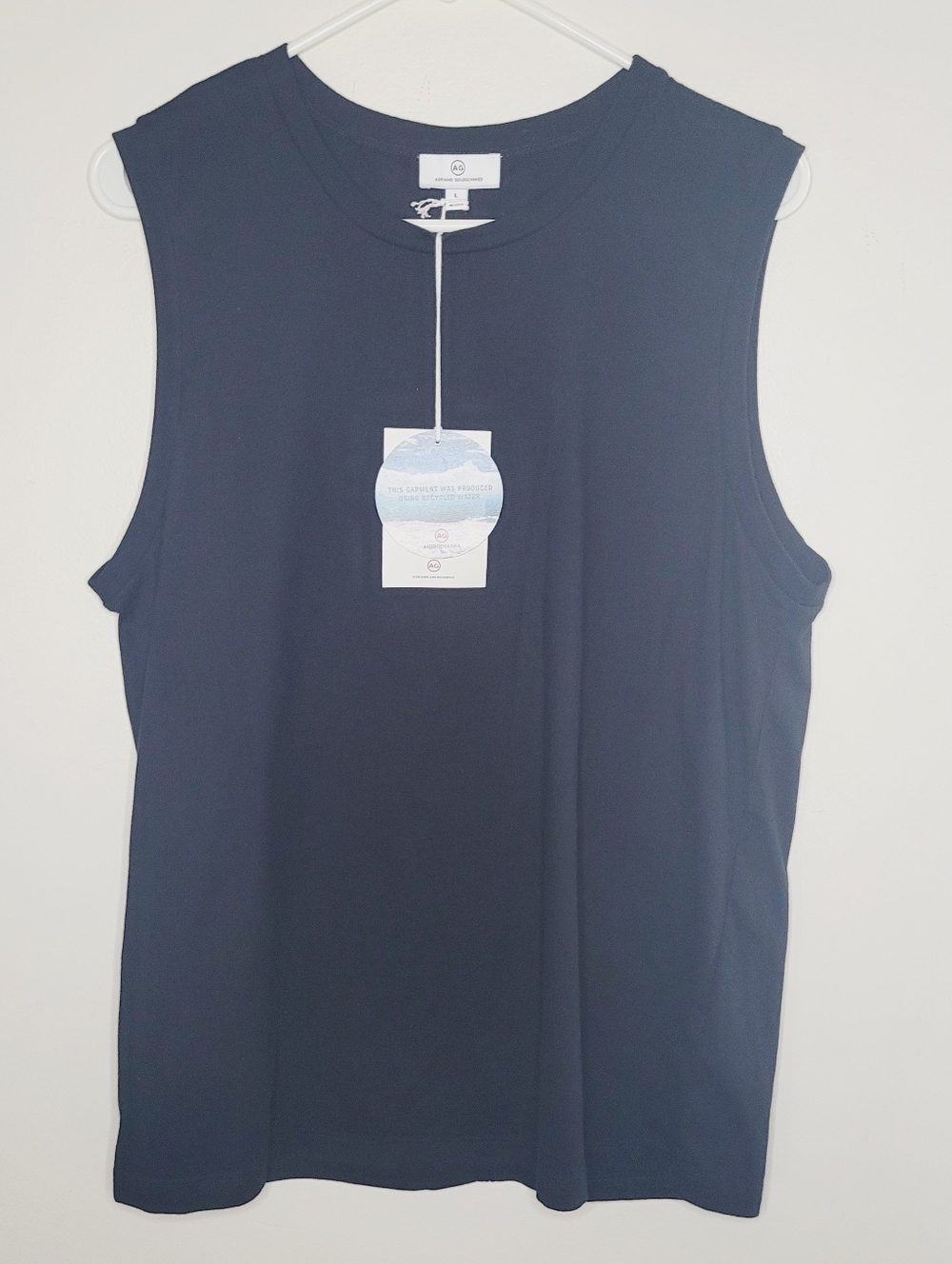 Adriano Goldschmied Ryker Tank Women's Black Large Sleeveless Cali Summer Beach